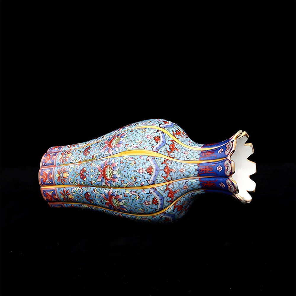 Vase Asiatique Qing Ancien