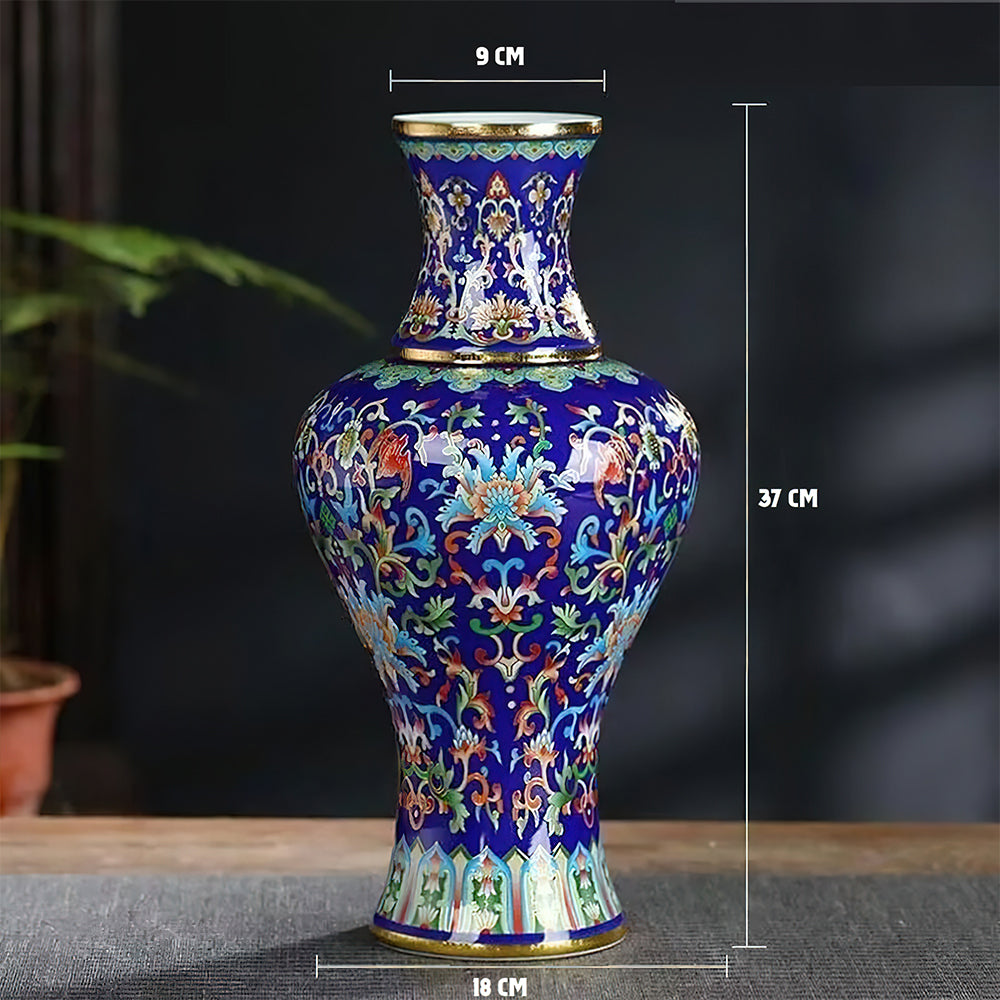 Vase Asiatique Rare Bleu