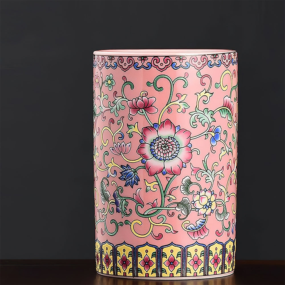 Vase Asiatique Rose Moderne