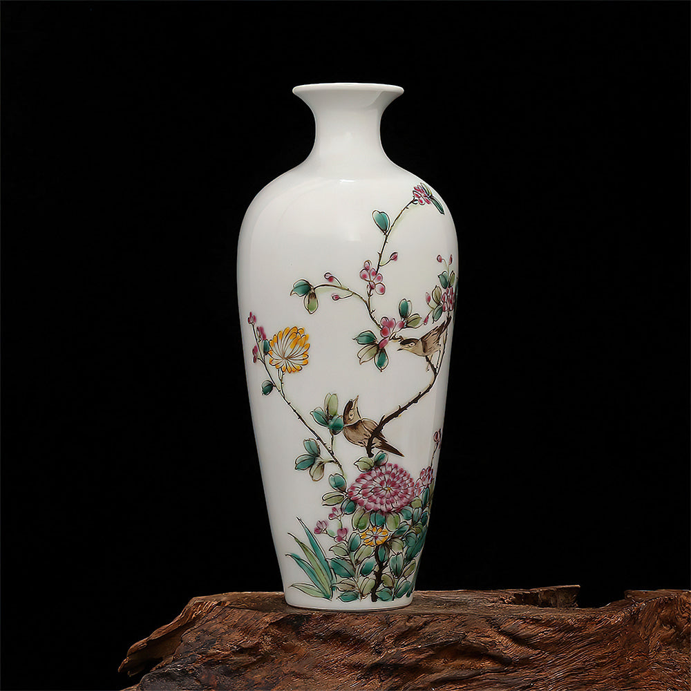 Vase Asiatique Signé 
